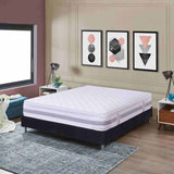 Combo Base Cama y Colchón Sevilla Blanco Semidoble 120 cm Firmeza Medio - Combos Habitacion | Bylmo