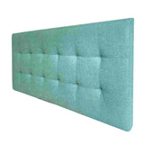Combo Cabecero Room Verde Menta Doble 140 cm Rectangular con Banqueta Baúl y 2 Mesas de Noche Cuadradas - Combos Habitacion | Bylmo
