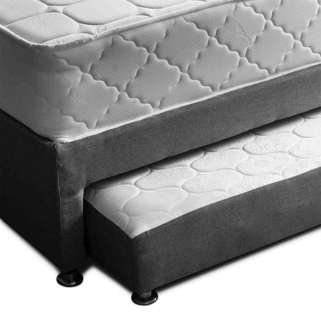 Combo Cama Tarima y Colchón Dreamer Gris Semidoble 120 cm Rectangular con Una Almohada - Combos Habitacion | Bylmo