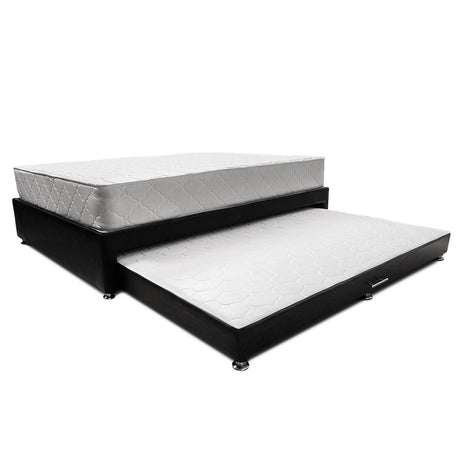 Combo Cama Tarima y Colchón Dreamer Negro Semidoble 120 cm Rectangular con Una Almohada - Combos Habitacion | Bylmo