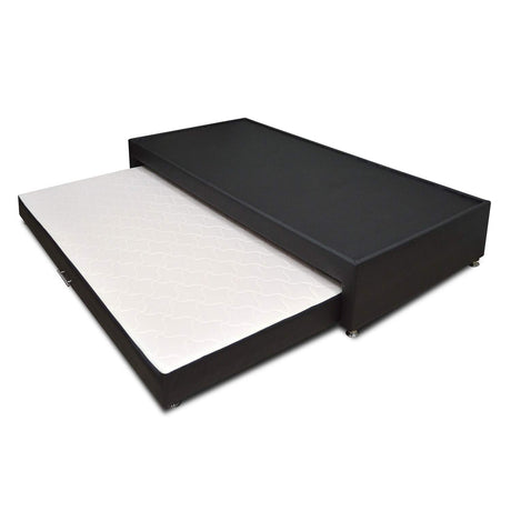 Combo Cama Tarima y Colchón Dreamer Negro Sencilla 100 cm Rectangular con Una Almohada - Combos Habitacion | Bylmo
