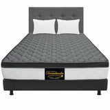 Combo Colchón y Base Cama Dublín Gris Doble 140 X 190 Cm Medio Firme Ortopedico e Hipoalergénico - Combos Habitacion | Bylmo