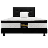 Combo Colchón y Base Cama Versalles Negro Sencillo 100 X 190 Cm Medio Firme Ortopedico e Hipoalergénico - Combos Habitacion | Bylmo
