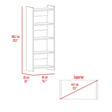 Combo Escritorio y Biblioteca Vizcaya Wengue 80 cm con un Cajón y Entrepaños - Combos Oficina | Bylmo