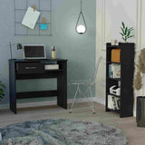 Combo Escritorio y Biblioteca Vizcaya Wengue 80 cm con un Cajón y Entrepaños - Combos Oficina | Bylmo