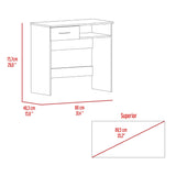 Combo Escritorio y Biblioteca Vizcaya Wengue 80 cm con un Cajón y Entrepaños - Combos Oficina | Bylmo