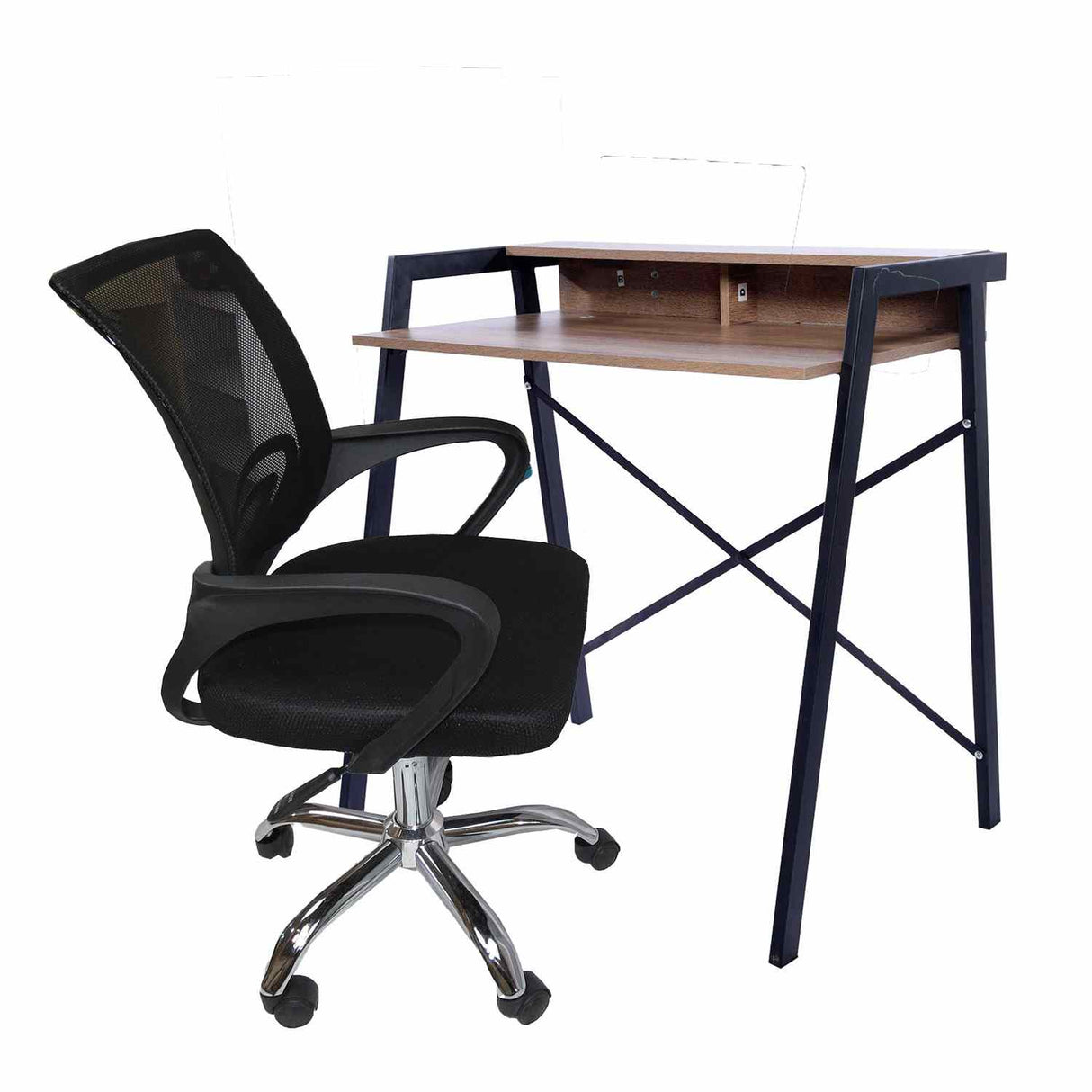 Combo Escritorio y Silla Look Amaretto 80 cm con Silla de Oficina - Combos Oficina | Bylmo