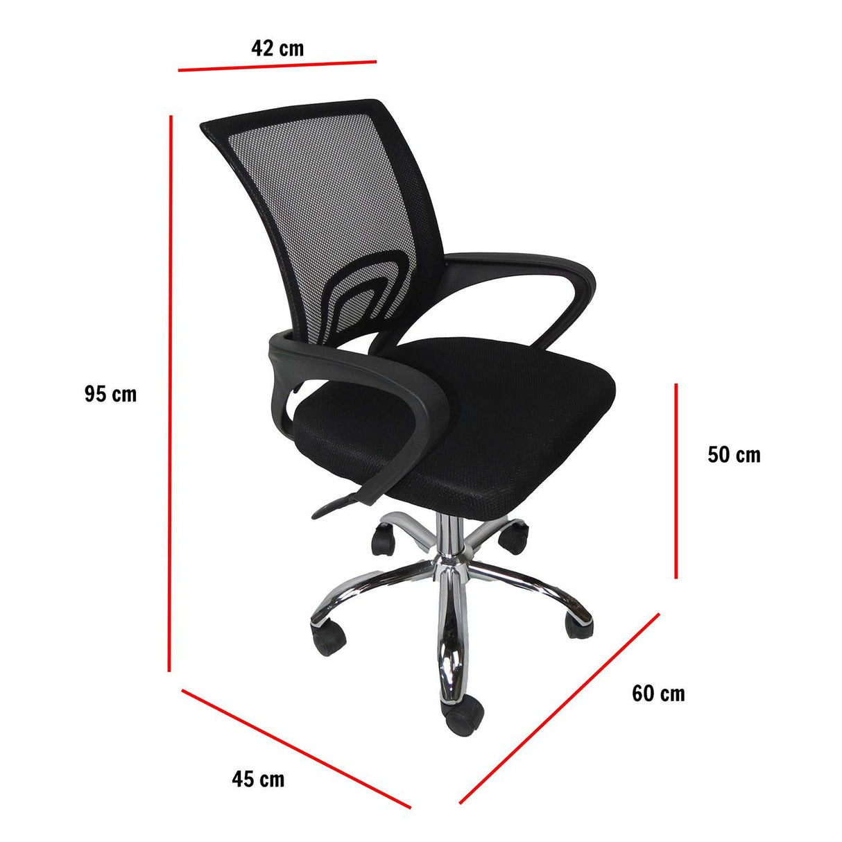 Combo Escritorio y Silla Look Amaretto 80 cm con Silla de Oficina - Combos Oficina | Bylmo