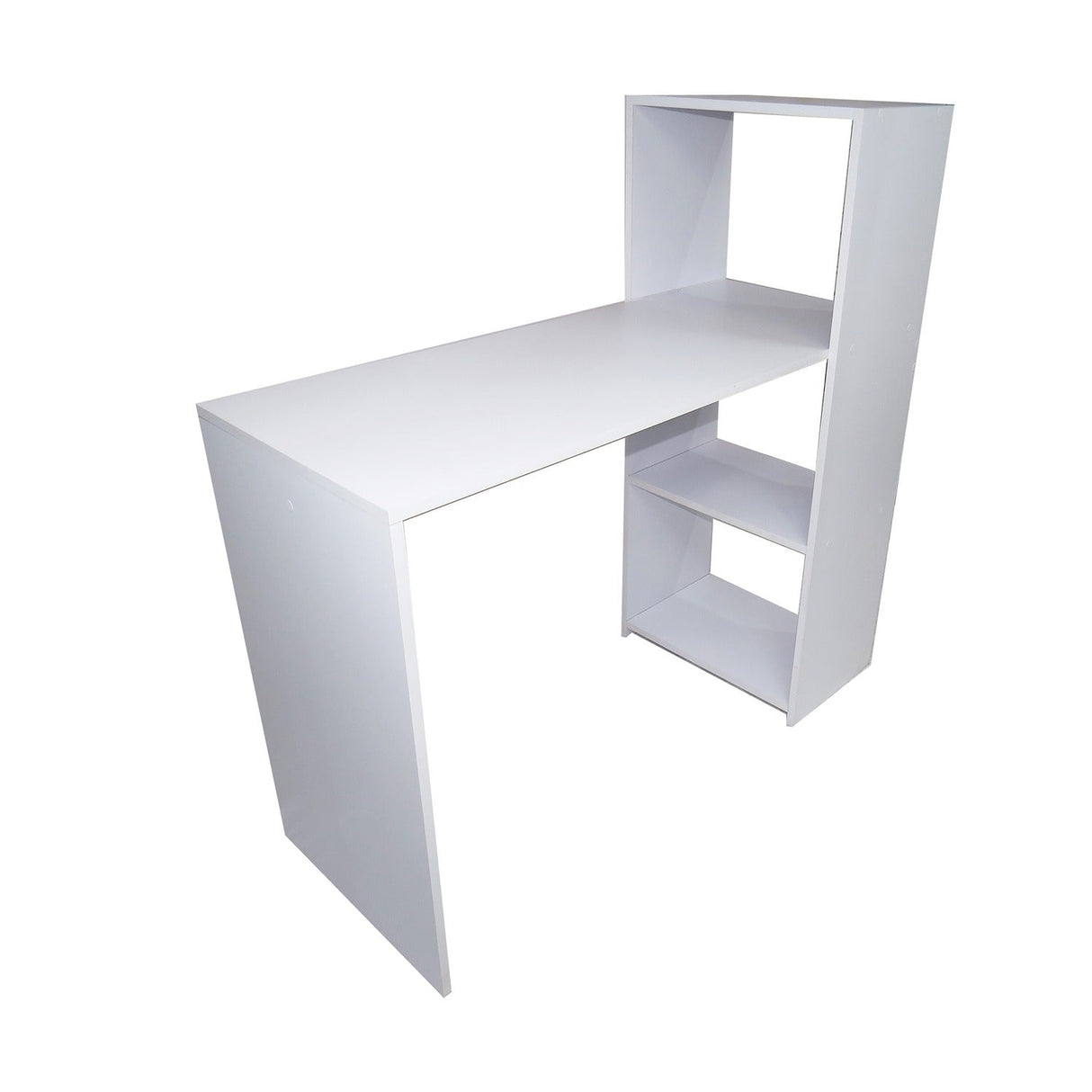 Combo Escritorio y Silla Queen Blanco 110 cm con Biblioteca - Combos Oficina | Bylmo