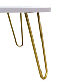 Combo Mesa de Centro y Mesa Auxiliar Shine Blanco 60 cm Triangulares - Combos Sala | Bylmo