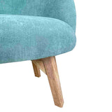 Combo Poltrona y Mesa de Centro Zar Verde Menta 65 cm con Patas de Madera - Combos Sala | Bylmo