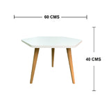 Combo Poltrona y Mesa de Centro Zar Verde Menta 65 cm con Patas de Madera - Combos Sala | Bylmo