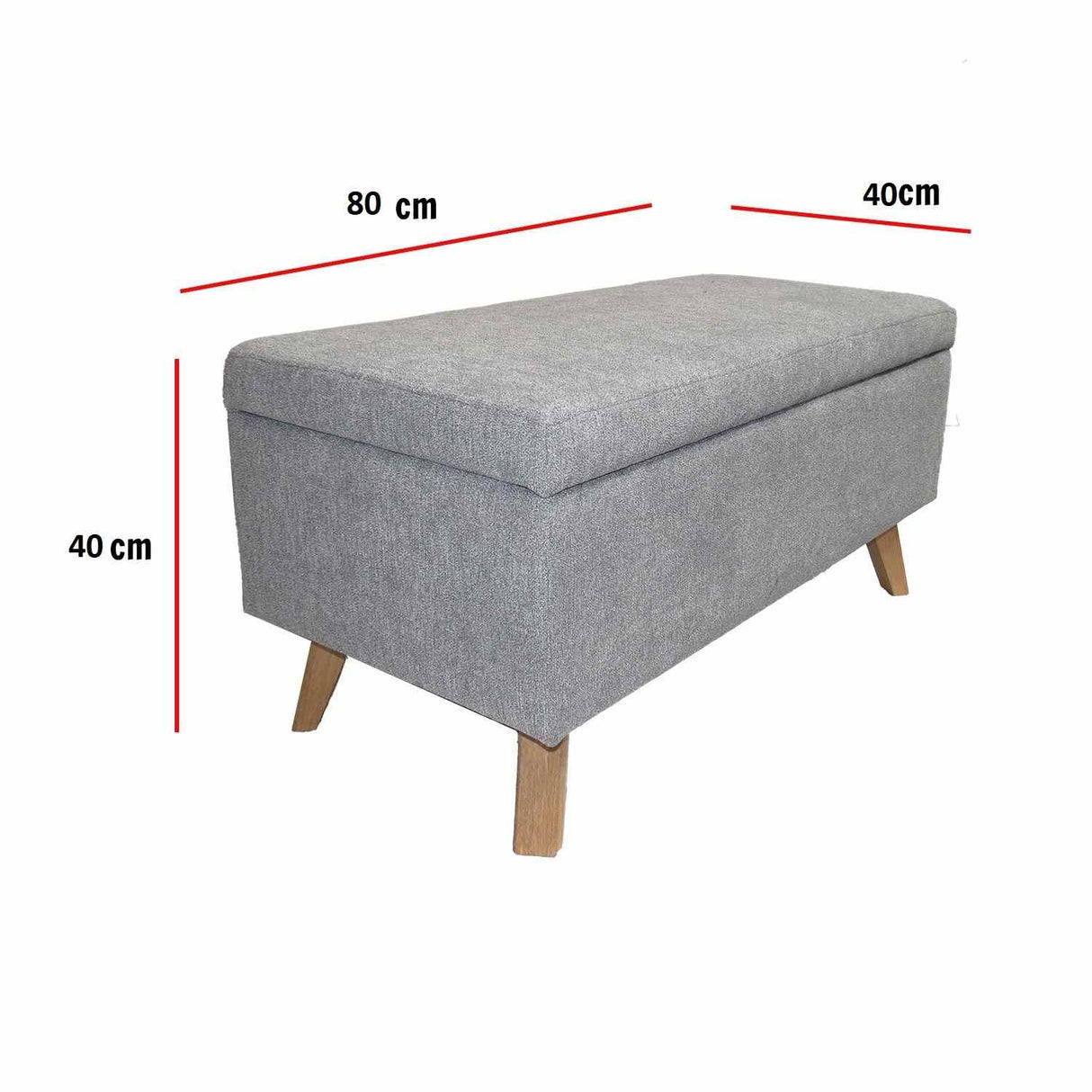 Combo Sofá Baúl Chaise Long Gris 163 cm con Mesa de Centro y Banqueta - Combos Sala | Bylmo