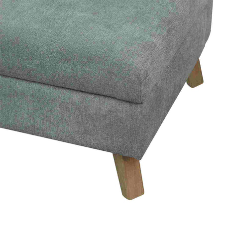 Combo Sofá Baúl Chaise Long Gris 163 cm con Puff y Banqueta Baúl - Combos Sala | Bylmo