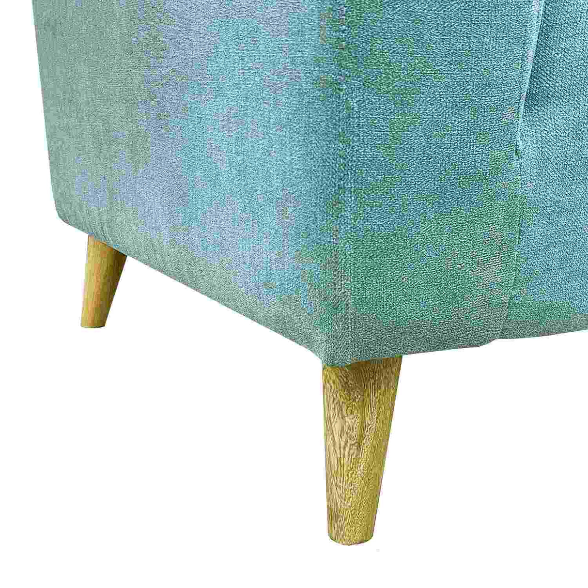 Combo Sofá y Mesa de Centro Verde Menta Y Blanco 163x66cm De 3 Puestos con Apoya Brazos - Combos Sala | Bylmo