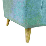 Combo Sofá y Mesa de Centro Verde Menta Y Blanco 163x66cm De 3 Puestos con Apoya Brazos - Combos Sala | Bylmo