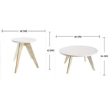 Combo Sofa, Puff y Mesas Gris 140 cm - Sofas | Bylmo