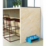 Comedero Mismicos 37 cm Azul Pequeño para Gatos - Muebles para Mascotas | Bylmo