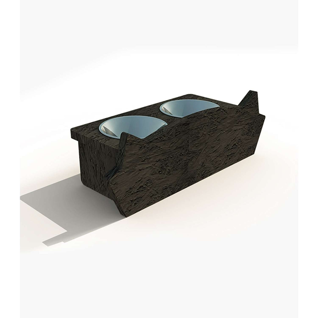 Comedero Mismicos 37 cm Negro Pequeño para Gatos - Muebles para Mascotas | Bylmo