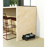 Comedero Mismicos 37 cm Negro Pequeño para Gatos - Muebles para Mascotas | Bylmo