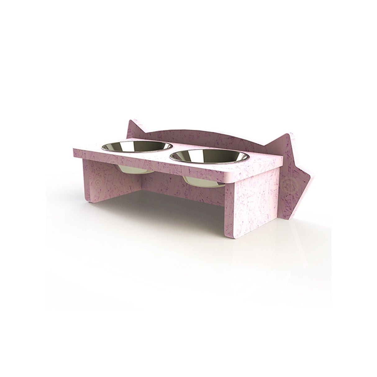 Comedero Mismicos 37 cm Rosa Pequeño para Gatos - Muebles para Mascotas | Bylmo