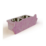 Comedero Mismicos 37 cm Rosa Pequeño para Gatos - Muebles para Mascotas | Bylmo