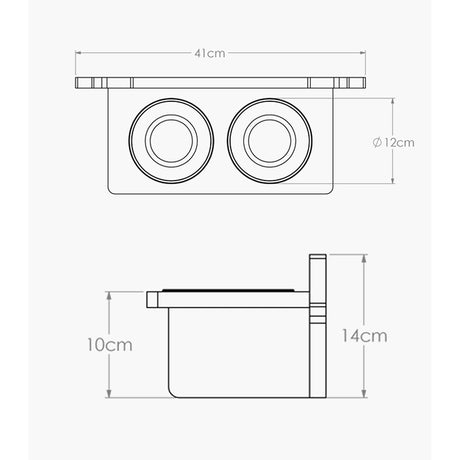 Comedero Mismicos 37 cm Rosa Pequeño para Gatos - Muebles para Mascotas | Bylmo