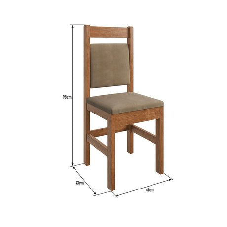 Comedor Alaska Canela 180 cm de Ocho Puestos (Incluye Sillas) - Comedores | Bylmo