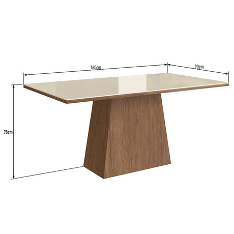 Comedor Arizona Canela 160 cm de Seis Puestos (Incluye Sillas) - Comedores | Bylmo