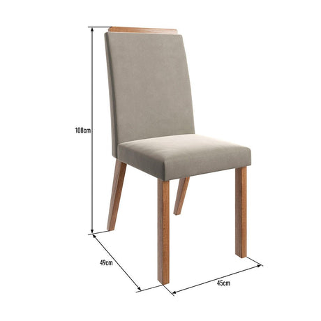 Comedor Atlanta Canela 160 cm de Seis Puestos (Incluye Sillas) - Comedores | Bylmo