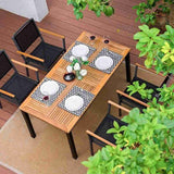 Comedor Biagio Gris y Miel 160 cm de Exterior - Comedores | Bylmo