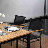 Comedor Biagio Gris y Miel 160 cm de Exterior - Comedores | Bylmo