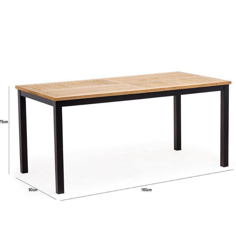 Comedor Biagio Gris y Miel 160 cm de Exterior - Comedores | Bylmo