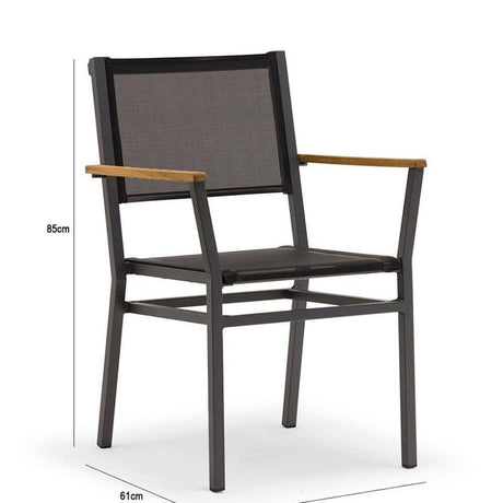 Comedor Biagio Gris y Miel 160 cm de Exterior - Comedores | Bylmo