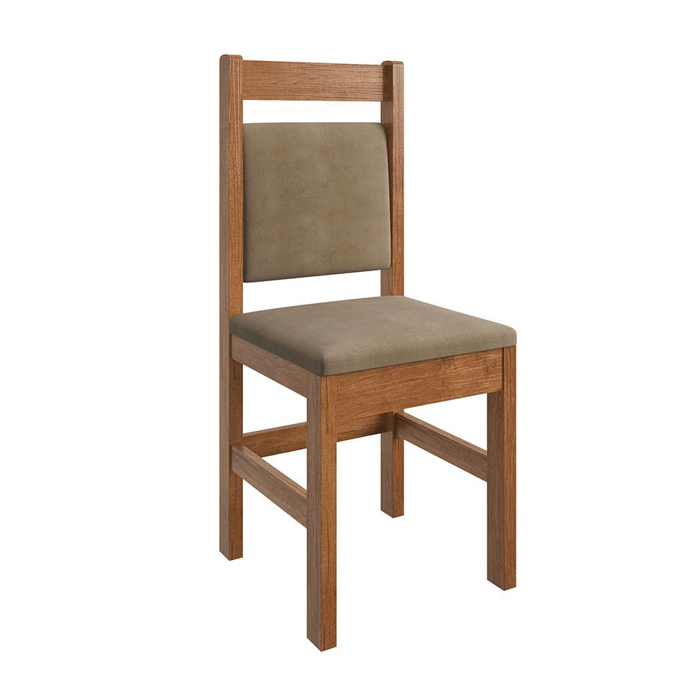 Comedor Boston Canela 90 cm de Cuatro Puestos (Incluye Sillas) - Comedores | Bylmo