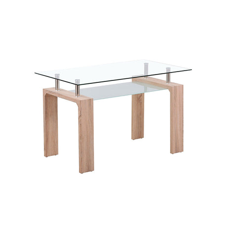 Comedor Diniza Gris 120x70cm Rectangular de Cuatro Puestos y con Cuatro Sillas - Comedores | Bylmo