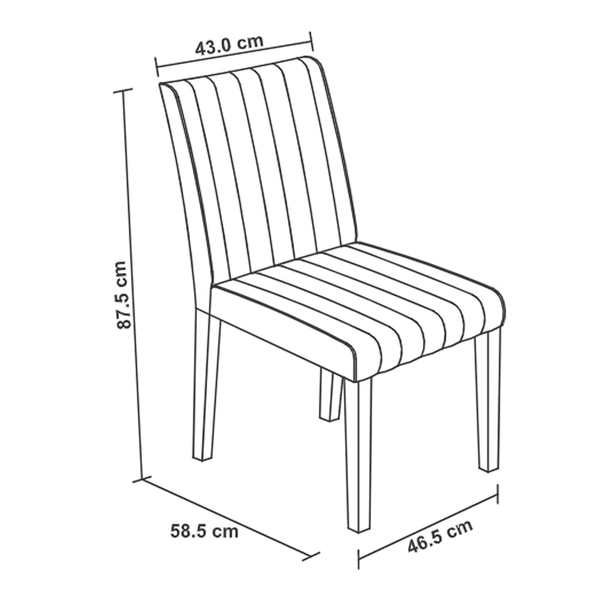 Comedor Glienza Cafe 150x74cm Rectangular de Seis Puestos y con Seis Sillas - Comedores | Bylmo