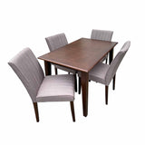 Comedor Glienza Wengue 120x74cm Rectangular de Cuatro Puestos y con Cuatro Sillas - Comedores | Bylmo