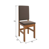 Comedor Hollywood Canela 90 cm de Cuatro Puestos (Incluye Sillas) - Comedores | Bylmo