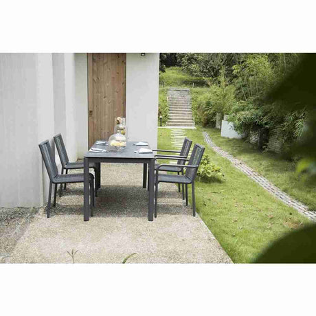Comedor Zama Gris 160 cm de Exterior - Comedores | Bylmo