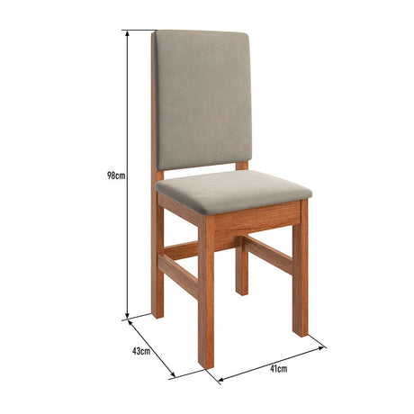 Comedor Lincoln Canela 180 cm de Ocho Puestos (Incluye Sillas) - Comedores | Bylmo