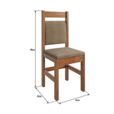 Comedor Montana Canela 130 cm de Seis Puestos (Incluye Sillas) - Comedores | Bylmo