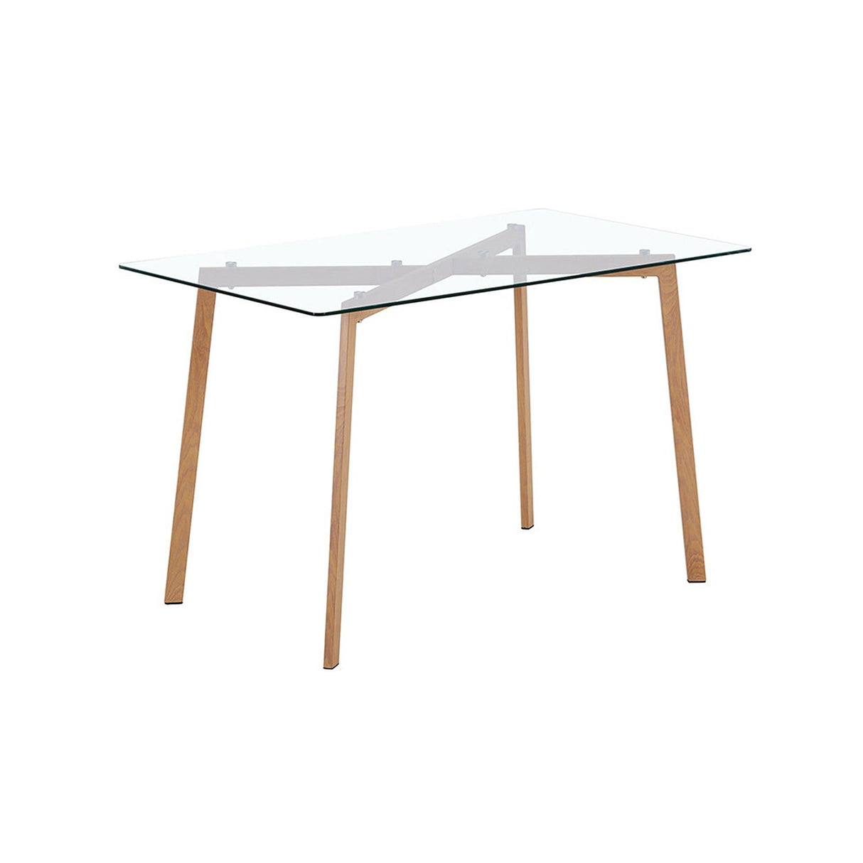 Comedor Natura Cafe 120x70cm Rectangular de Cuatro Puestos y con Cuatro Sillas - Comedores | Bylmo