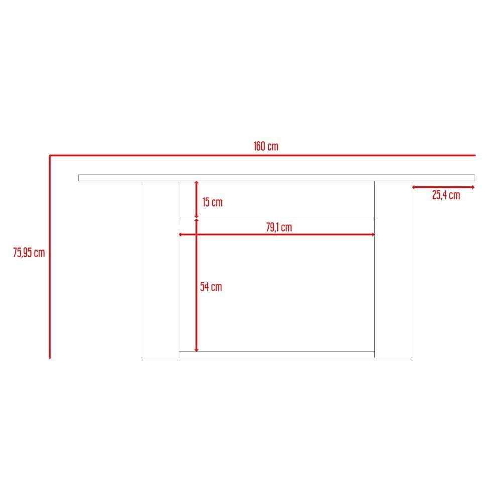 Comedor Nepal Miel 160 cm de Cuatro Puestos - Comedores | Bylmo