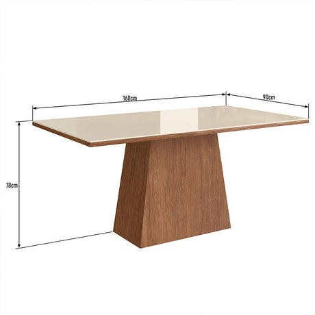 Comedor Orlando Canela 160 cm de Seis Puestos (Incluye Sillas) - Comedores | Bylmo