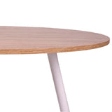 Comedor Like Vienes y Blanco 80x75cm Circular de Cuatro Puestos y sin Sillas - Comedores | Bylmo