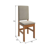 Comedor Salinas Canela 130 cm de Seis Puestos (Incluye Sillas) - Comedores | Bylmo