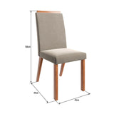 Comedor San Antonio Canela 120 cm de Cuatro Puestos (Incluye Sillas) - Comedores | Bylmo