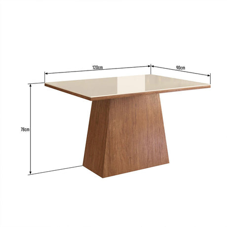 Comedor San Jose Canela 120 cm de Cuatro Puestos (Incluye Sillas) - Comedores | Bylmo