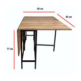 Comedor Star Amaretto 110 cm Plegable sin Sillas - Comedores | Bylmo